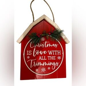 Holidays Wall Decor Barn wall hanging.